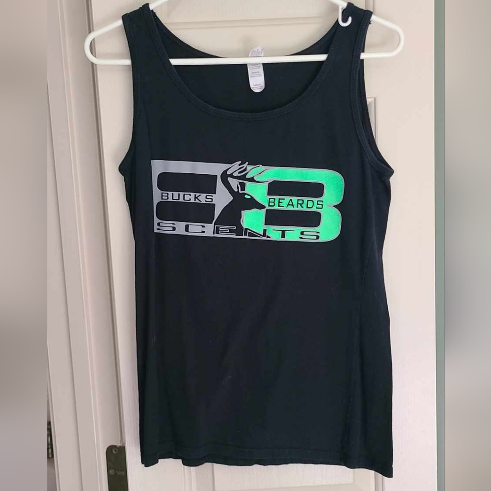Bucks and Beards Black Tank Top